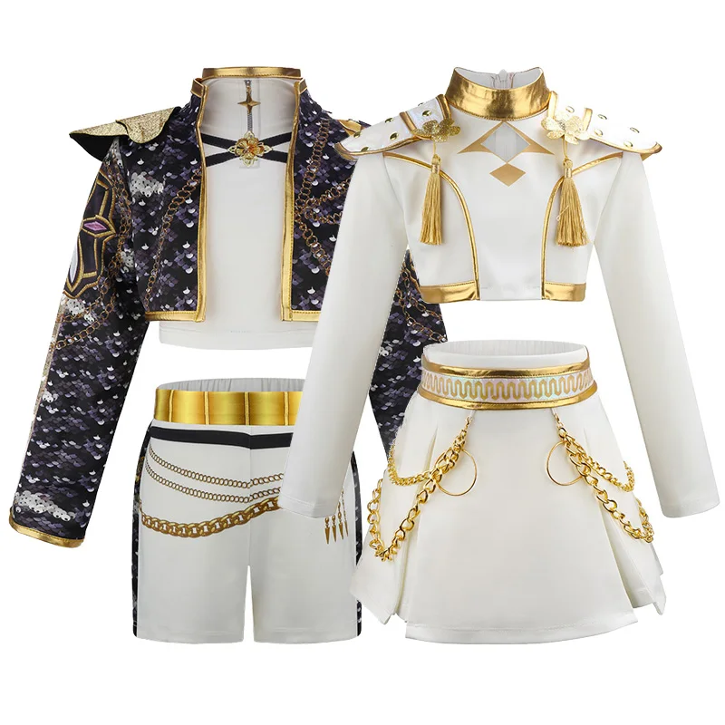 신상 K-POP 소녀 세트 2026 신상 패션 어린이 정장 키즈 재킷 바지 의상 청소년 캐주얼 봄옷 4-12세