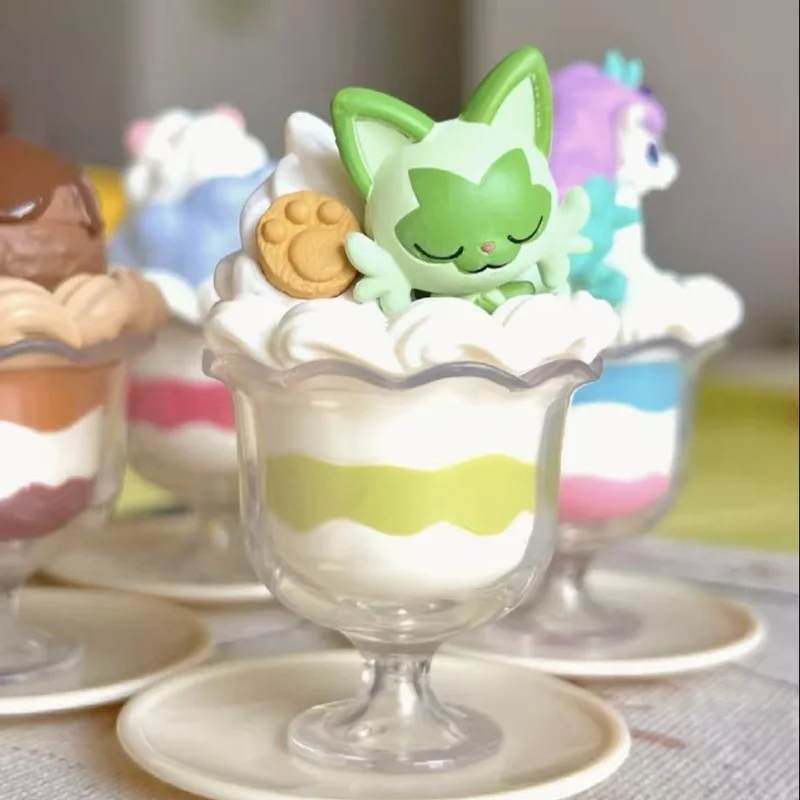 신상품 애니메이션 디저트 아이스크림 시리즈 블라인드 박스 귀여운 액션 피규어 장난감 데스크탑 장식품 팬들을 위한 축제 선물