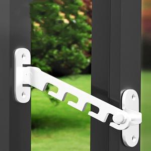 창문 잠금 장치 어린이 안전 창문 지지 고리 조절 가능한 리미터 래치 보안 바 플랫 캣츠 어린이 문 고정 장치