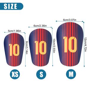 1 쌍 미니 축구 정강이 보호대 내마모성 충격 흡수 다리 보호대 경량 휴대용 축구 훈련 정강이 보호대