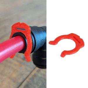 존 게스트 JG 푸시핏 워터 피팅 캠프 캠퍼 카라반 모터홈 액세서리용 10개 12mm RV 레드 잠금 콜렛 클립