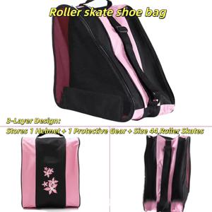 야외 3 레이어 인라인 롤러 스케이트 신발 배낭 아이스 스케이트 운반 가방 보관 가방 스케이트 보드 액세서리
