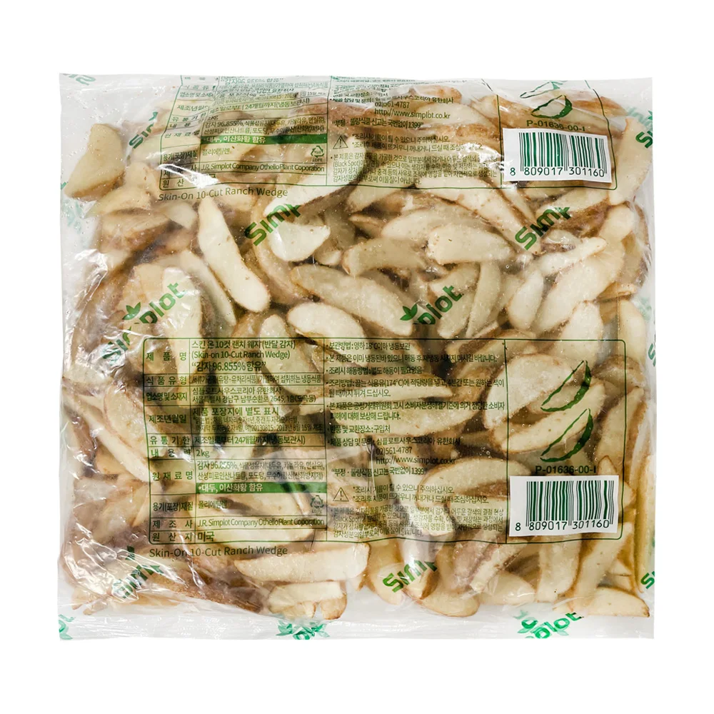 심플로트 10컷 랜치웨지 반달감자 2kg