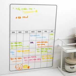 붙여 쓰는 냉장고 투명 메모 스케줄 보드 칠판(보드펜 증정)