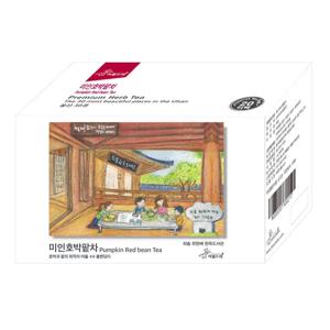 친환경 삼각티백 미인호박팥차 20티백 / 울산 외솔 최현배 한옥도서관