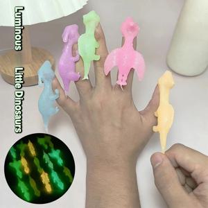 5-20개 다채로운 손가락 새총 야광 공룡 게임 어린이 생일 파티 선물 크리스마스 카니발 파티 선물