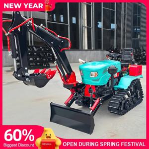 2025년형 농업용 크롤러 트랙터 50마력 60마력 80마력 100마력 고무 트랙 4륜구동 디젤 기어박스 고성능