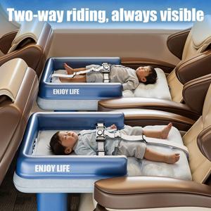 유아용 비행기 모양 에어매트, 접이식 휴대용 유아 에어매트, 어린이집, 비행기 여행, 캠핑용