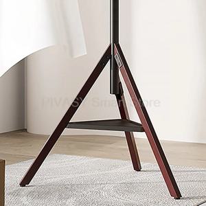 TV 바닥 스탠드 이동식 원목 아트 스탠드 가정용 벽걸이 10-65/75인치 TV 범용 조절 회전 공간 절약형 견고함