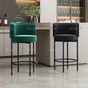 디자인 가구 현대식 의자 바 의자 럭셔리 뱅크스 하이 키친 스툴 높이 조절 가능한 이발소 정원 가정용 의자
