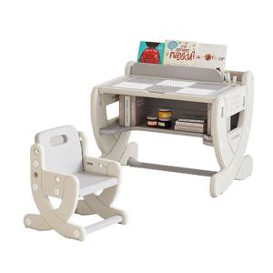 어린이 테이블과 의자 세트 유아용 플라스틱 실내 가구 지울 수 있는 그림 테이블 블록 놀이 독서 및 글쓰기용