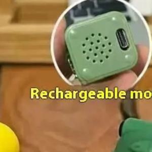 재미있는 꽥꽥거리는 개구리 오리 키체인 충전식 키보드 피젯 클릭커 소리 키링 LED 라이트 포함 스트레스 해소용