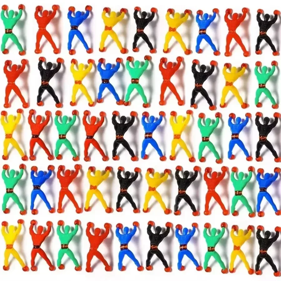 10/100개 신기한 벽타기 인형 남자아이 어린이 생일 파티 선물 용품 피냐타 필러 간식 가방 선물