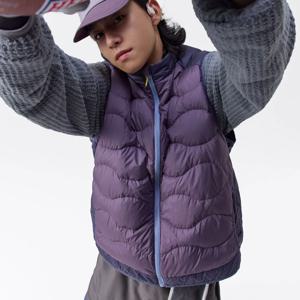 남성용 아웃도어 다운 베스트, 가벼운 신상 겨울 패션 브랜드 마운틴 시리즈 컬러 블록 오리털 베스트
