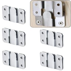 10개입 플러시 마운트 브래킷 인터락 행잉 버클 가구 연결기 벽 사진 액자 걸이 디스플레이 사진 액자 훅