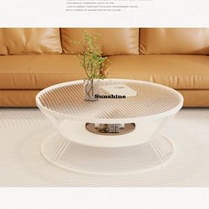 모던 수납형 커피 테이블 북유럽 스타일 공간 절약형 빈티지 프리미엄 사이드 테이블 미적 감각의 심플 테이블 거실 가구 FT