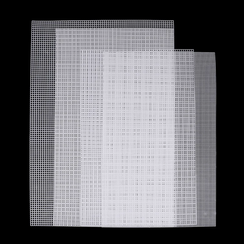 핸드메이드 래치 훅 가방용 플라스틱 그리드 훅 공예 액세서리, 가방/러그용 플라스틱 메쉬 천, 실 훅 공예 용품