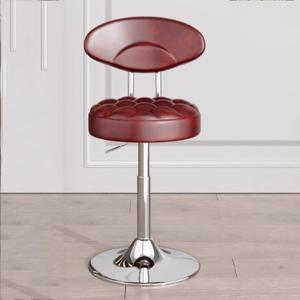 사무실용 독특한 실버 바 스툴 브라운 미니멀리스트 지속 가능한 조절 가능한 바 스툴 디자인 등받이 바크루크 고급 가구
