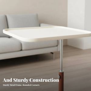 C형 롤링 스탠드 높이 조절 가능 사이드 테이블 잠금식 바퀴 다기능 학생, 성인, 거실용