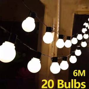 G50 글로브 전구 LED 요정 문자열 빛 야외 조명 거리 웨딩 정원 파티오 크리스마스 장식 조명