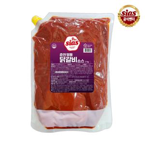 [퀴클리몰]  시아스 춘천 명동 닭갈비 소스 2kg / 대용량, 실온