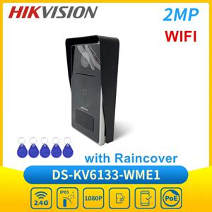 Hikvision DS-KV6133-WME1 WIFI IP 빌라 도어 스테이션 비디오 인터콤 도어폰(레인커버 무선 초인종 포함)