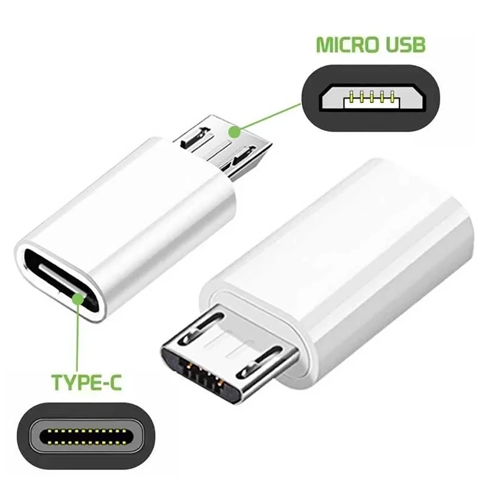 미니 타입 C에서 마이크로 USB로 안드로이드 충전 어댑터 컨버터 삼성 샤오미 화웨이용 USB-C에서 마이크로 USB V8 동기화 충전 잭