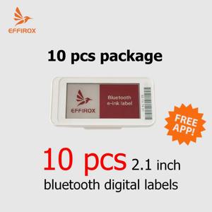 10개 2.1인치 전자 선반 라벨 블루투스, 소규모 상점을 위한 에피록스 블루투스 디지털 라벨 솔루션, 게이트웨이 필요 없음