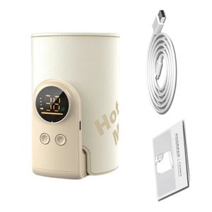 USB C Baby Bottle Travel Parents를위한 지능형 온도 제어와 따뜻한 6 기어 조절 가능한 우유 병 슬리브 G2TD