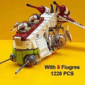 뜨거운 장난감 스타 1228pcs 계획 공화국 Dropship 건 ​​쉽 빌딩 블록 벽돌 레고 전쟁 75021 어린이를위한 장난감 생일 선물