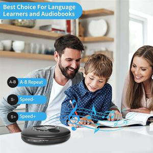 【핫셀】자동차 MP3 호환성을 위한 스피커 안티 스킵 기능이 있는 휴대용 CD 플레이어 마이크 내장 녹음 지원