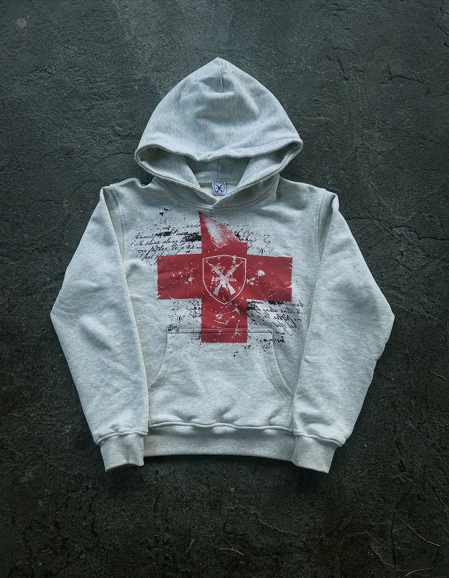 하라주쿠 캐주얼 안전 프린트 후드티 남성용 그런지 스트리트웨어 스웨트셔츠 탑 고스 Y2K 오버사이즈 후드티 트랙수트 남성 의류