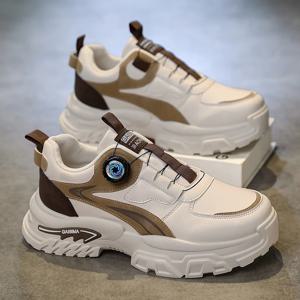 가을 신상 남성용 다용도 하이탑 트렌디 두꺼운 밑창 러닝화 캐주얼 패션 스니커즈 야외 스포츠에 적합