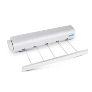 스프링 자동 개폐식 빨랫줄 건조 랙 타월, 후크 포함, 유연한 빨래 옷걸이, 4 줄 또는 5 줄