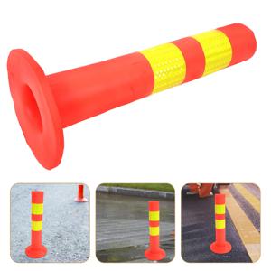 45cm 경고 기둥 차고 주차 보조 내구성 있는 PU 안전 바리케이드 차도 보호 교통 통제 디라인레이터 포스트