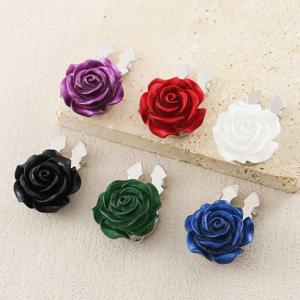 1PCS 한국 장미꽃 커프링크스 남녀 셔츠 버튼 커버 패션 주얼리 정교한 의류 장식 액세서리