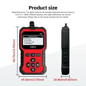 자동차 OBD2 스캐너 진단 도구 코드 리더 엔진 결함 코드 리더 스캐너 1996년 이후 모든 OBD 차량 진단 가능