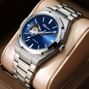 CHENXI 브랜드 클래식 남성 시계 최고급 문페이즈 자동 기계식 시계 남성용 스테인리스 방수 손목시계