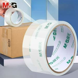 M&G 투명 테이프 (택배 포장 및 상자 밀봉용) 대형 사이즈 폭 45/48mm 고점도 및 강력 접착력