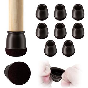 8PCS 초소형 실리콘 의자 다리 보호대 두꺼운 의자 다리 커버 나무 바닥을 보호하는 미끄럼 방지 가구 다리 패드