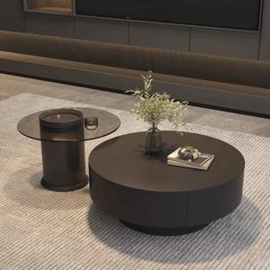 공장에서 직접 생산한 원목 대리석 커피 테이블 세트는 거실과 아파트에 적합합니다.