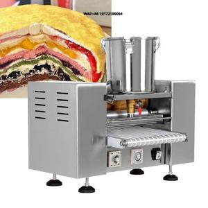 전기 크레페 에그롤 팬케이크 스프링롤 레이어 크레페 장비 천겹 케이크 기계 팬케이크 기계