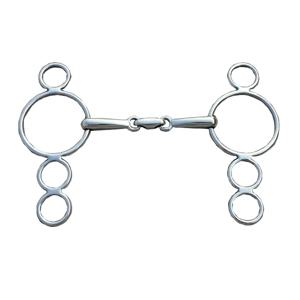 스테인리스 스틸 콘티넨탈 개그 비트, 루즈 링 호스 장비, 5 인치 마우스피스