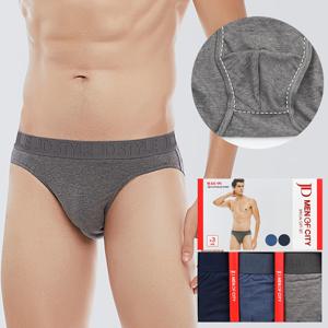 남자삼각팬티 남성브리프 무지 아웃밴드 3매입 세트
