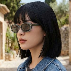 선글라스 TF1168K 90A 투명 블루 뿔테 명품 아시안핏 베이비몬스터 아사 착용