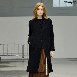 yoyoyoy여성[최초가 299000원] 부클 플리츠 롱 자켓_AI08WNPJK01