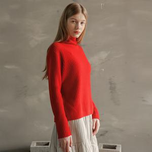 yoyoyoy여성[최초가 99000원] 리브드 터틀넥 폴라 울 니트(3colors)_AJ12WNKPO30