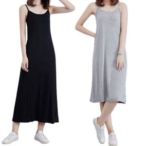 숏 미디 롱 끈원피스 이너웨어 롱나시 이너원피스 원피스 롱나시 끈나시 끈원피스