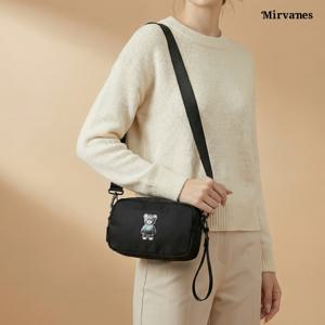 [정상가 59000원]  후드베어 퀼팅 미니 크로스백 (생활방수)