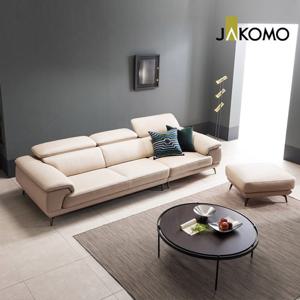 베니 4인 기능성 천연면피 소가죽 소파+스툴